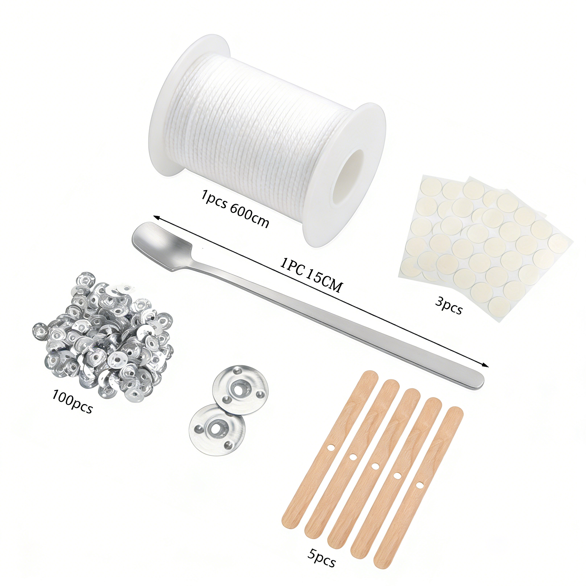 Premium DIY Candle Making Kit: – обзор и цена Wood Wick Tab Set