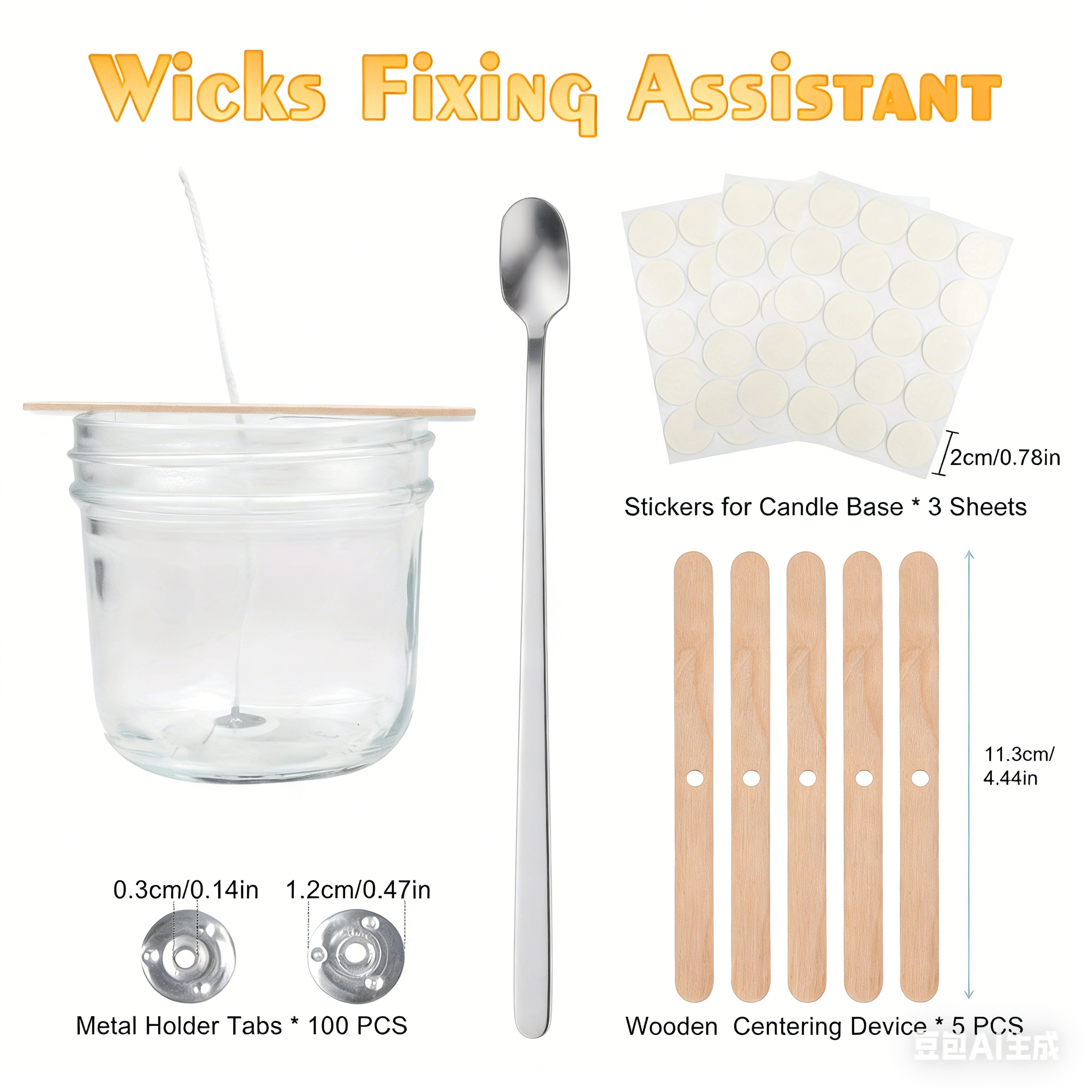 Premium DIY Candle Making Kit: – обзор и цена Wood Wick Tab Set